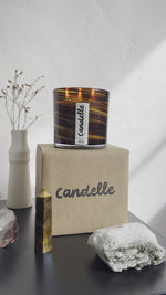 Cozy Honey - Honey, Vanilla, Lavender Hand-blown Glass Candle (15 oz)